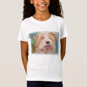 Camiseta Terrier Retrato Pet Dog Art