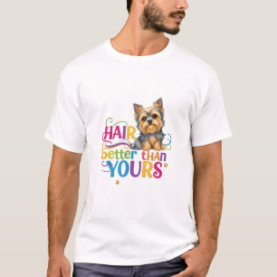 Camiseta Terrier Sedoso (Cabelo melhor que o seu)