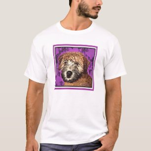 CAMISETA TERRIER WHEATEN: FILHOTE DE CACHORRO MOLHADO
