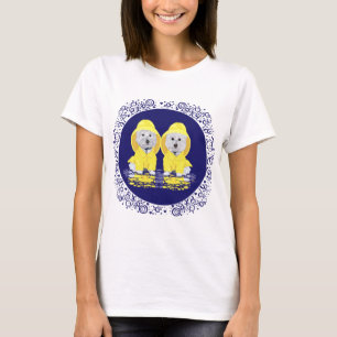 Camiseta Terriers Brancos da Terralta Ocidental Chuva