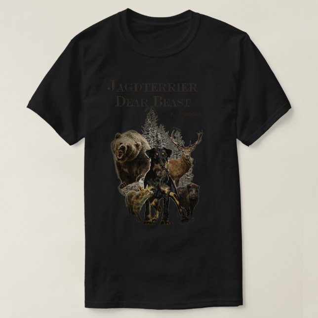 Camiseta Terriers de caça alemães (Frente do Design)
