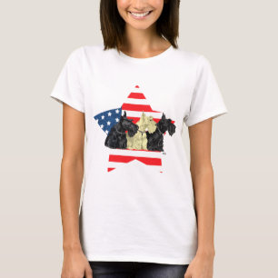 Camiseta Terriers Escoceses Patrióticos