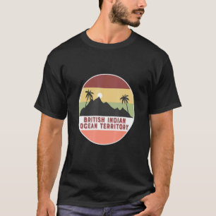 Camiseta Território Britânico Do Oceano Índico Montanha E P