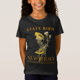 Camiseta Território de Nova Jersey Ave O Pintassilgo Americ