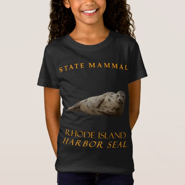 Camiseta Território de Rhode Island Mamífero A Foca Comum (Frente)