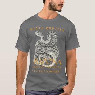 Camiseta Território do Arizona Réptil A Cobra de Nariz de C