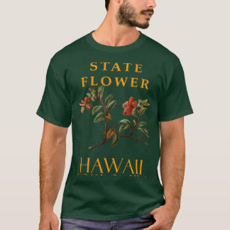 Camiseta Território do Havaí Flor O Hibisco kokio Oversiz