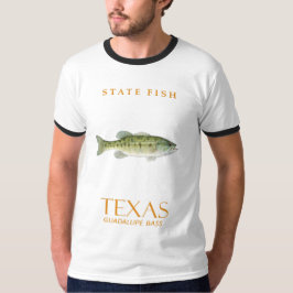 Camiseta Território do Texas Lindamente Colorido Robalo Gua