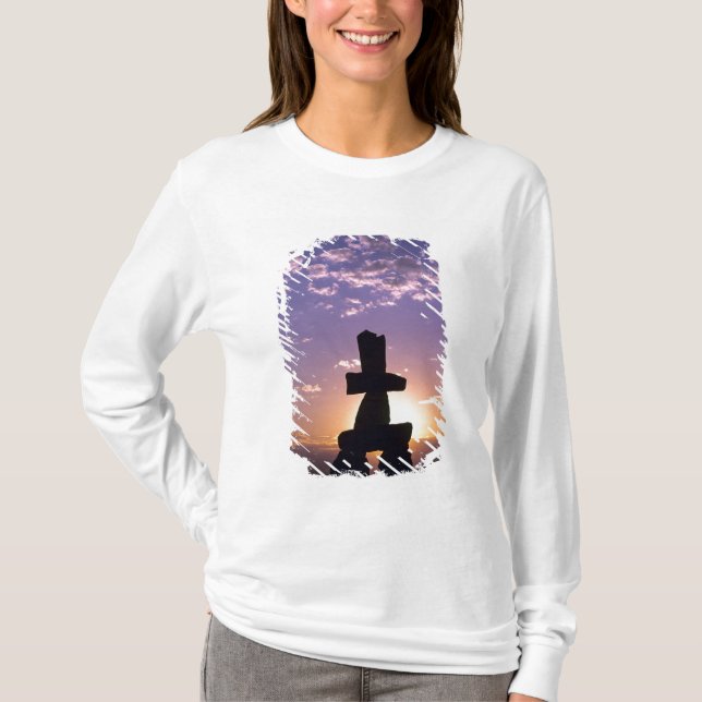 Camiseta Territórios Inukshuk do Noroeste, Canadá (Frente)