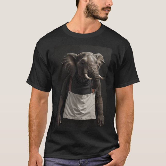 Camiseta Terrível Elefante Cozinhar (Frente)