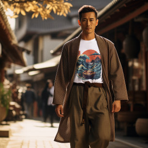 Camiseta Terrível Onda de Kanigawa - Artes Japonesas