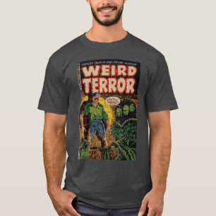 Camiseta Terror do Halloween Quadrinho de Monstro Vintage R