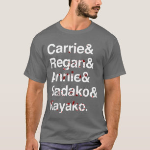 Camiseta Terror feminino de filme de terror feminino sangre