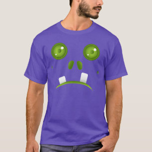 Camiseta Terror Monstro Cute Fantasia de Halloween Verde Tr