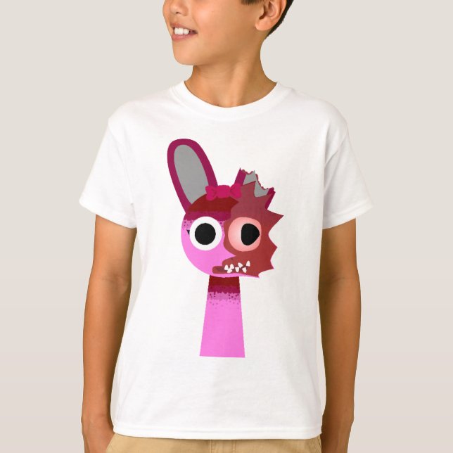 Camiseta Terror Pinki de Sprunki Retomar (Frente)