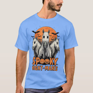 Camiseta Terror Retro Noites Assustadoras Cavalos Boo Fanta