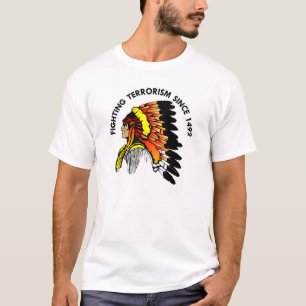 Camiseta Terrorismo de combate do chefe indiano