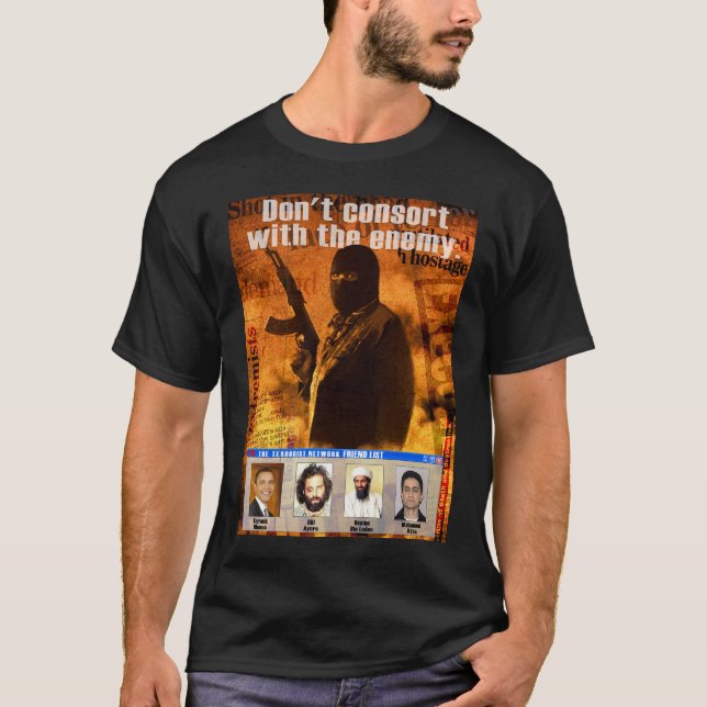 Camiseta Terrorista de Barack Obama (Frente)