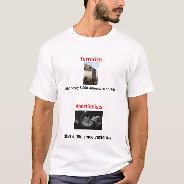 Camiseta Terroristas contra Abortionists (Frente)