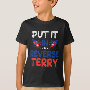 Camiseta Terry Colocou De Volta Em 4 De Julho