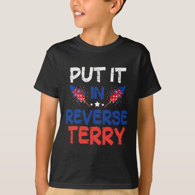 Camiseta Terry Colocou De Volta Em 4 De Julho (Frente)