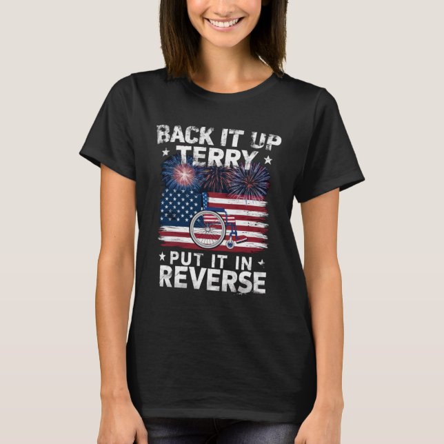 Camiseta Terry Colocou No Fogos De Artifício Inversos Engra (Frente)