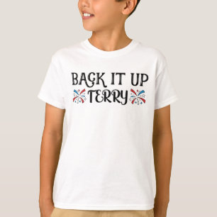 Camiseta Terry colocou no reverso 4 de julho