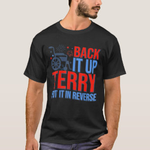 Camiseta Terry colocou no reverso 4 de julho Fogo