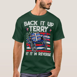 Camiseta Terry colocou no reverso do Fireworks 4th J