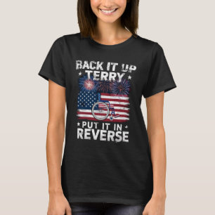 Camiseta Terry, Dê Ré, Coloque Em Reversa Fogos De Artifíci
