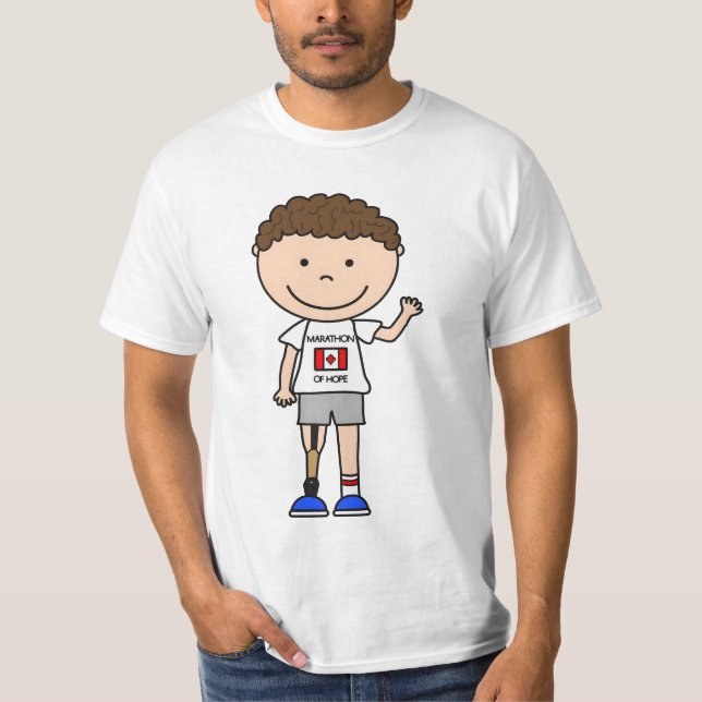 Camiseta "Terry Fox Clipart - Terry Fox Drax" (Frente)