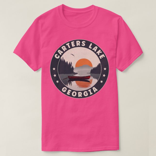 Camiseta ters Lake Georgia Sunset TShirt (Frente do Design)
