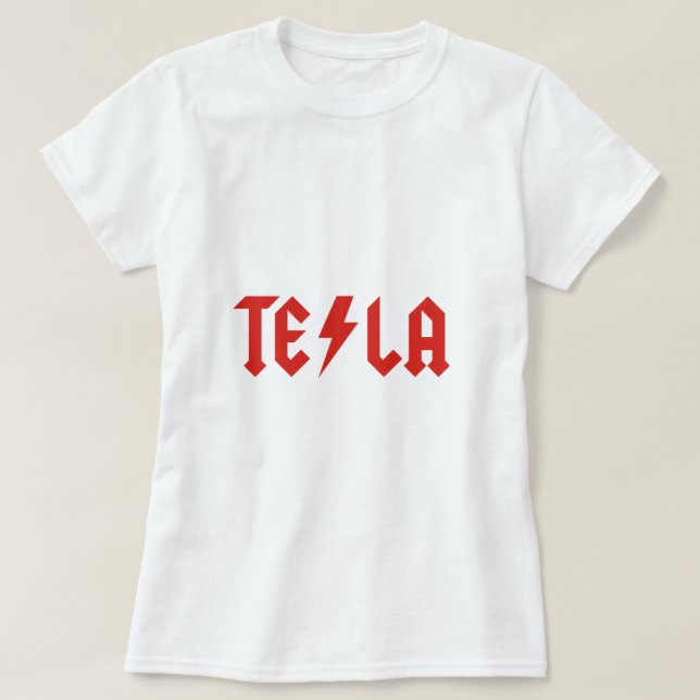 Camiseta Tesla (Frente do Design)