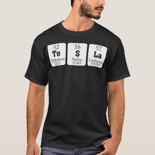 Camiseta Tesla de Mesa periódica