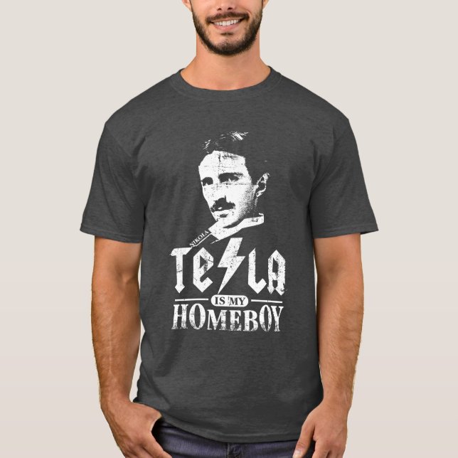 Camiseta Tesla é meu ficar em casa (Frente)