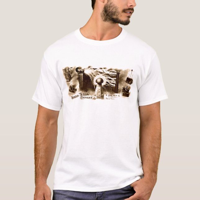 Camiseta Tesla Letterhead (Frente)