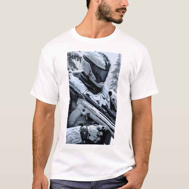 Camiseta Tesla Robot Armored (Frente)