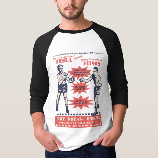 Camiseta Tesla v. Edison (Frente)