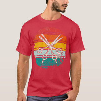 Camiseta Tesoura Barber Vintage Retro Barber Hairdresser