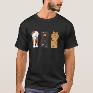 Camiseta Tesoura De Papel De Gato Engraçado Pinças De Gato 