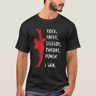 Camiseta Tesoura de Papel Rock Deita Punch I Win Karate MMA