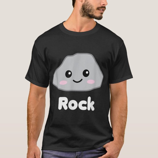 Camiseta Tesoura De Papel Rock Easy Group Halloween Figurum (Frente)