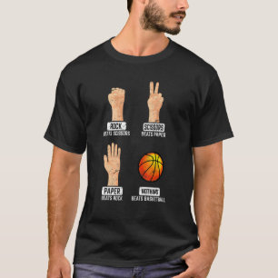 Camiseta Tesoura De Papel Rock Nada Bate Na Jogada De Basqu