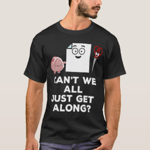 Camiseta Tesoura De Papel Rock Sáctico Dizendo