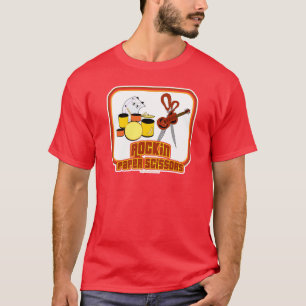 Camiseta Tesoura De Papel Rockin