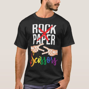 Camiseta Tesoura Em Papel Lésbica Lgbtq Queer Orgulho gay