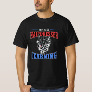 Camiseta Tesoura Hair Stylist Barber Hairdresser Hair Gift