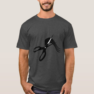 Camiseta Tesouras do barbeiro - cabeleireiro