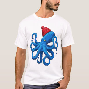 Camiseta Tesouros Tentáculos: Arte De Octopus Do Dia A Dia
