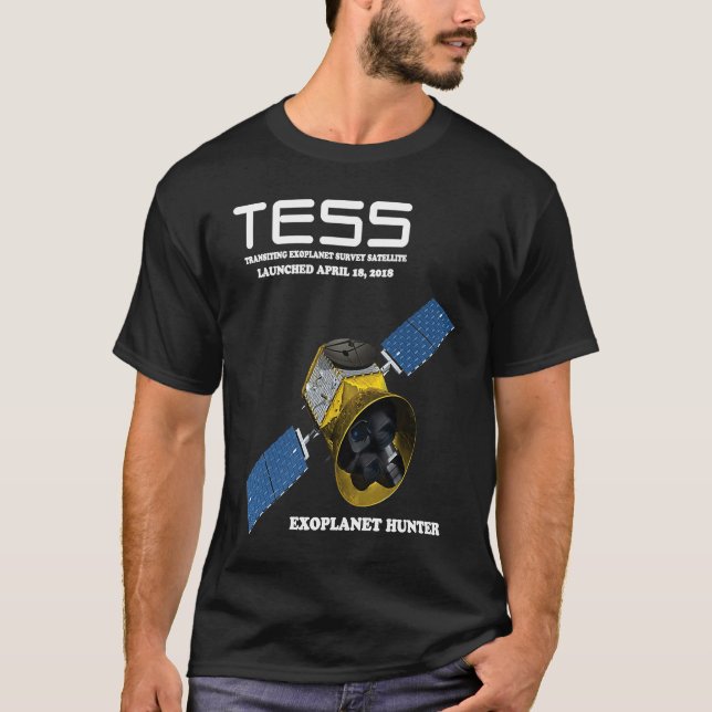 Camiseta TESS Transiting Exoplanet Survey Satellite (Frente)